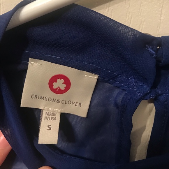 🆕 Brand new blue coverup/sheer top small - Picture 3 of 6